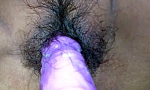 Mexican Amateur Homemade Dildo Play with Violet Vibrations