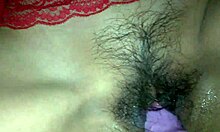 Mexican Amateur Homemade Dildo Play with Violet Vibrations