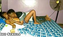 ebony teen takes jibz scrilla big black cock deep till creampie fills pussy