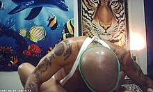 asian babe sneaks backstage riding italian cock with shaved pussy passion