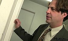 blonde amateur aches for explosive facial in office