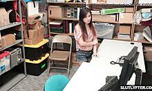 Shoplifter Jasmine Gomez pays with hardcore pounding now