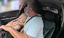 pretty young shaved latina teen hops in car for first bareback pussy creampie outdoor fuck?