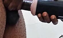 Girlfriend away so huge cock gets bathroom solo relief