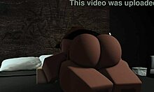 bear girl femdom rides and handjobs boyfriend's monster cock