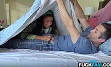 we might get CAUGHT but stepdaddys dick tastes even BETTER ameena green!!