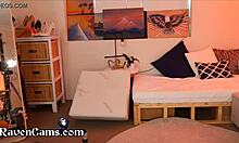 thicc teen rides dildo shaking big ass till squirting orgasm