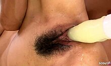 japanese teen's bushy vagina teases before uncensored creampie casting fuck starts hard