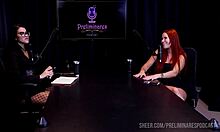 carla santos shines in intriguing preliminares podcast moments with bia hot part 1 on sheer red.