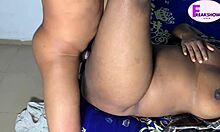 curvy ebony maid shakes big ass getting quick doggystyle from boss husband