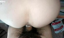 Argentinian blonde stepsister poses doggystyle showing off her huge tits and fat ass