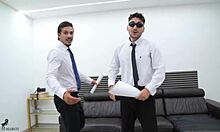 hey rossa vaxx interview turns wild with double vaginal penetration in tight skinny latina ass