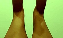 Wife Naked Workout Spreads Dilates Hairy Pussy Wide Part 1