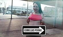 Nora Grabs Young Stud at Bus Stop Fucks Him Hard!