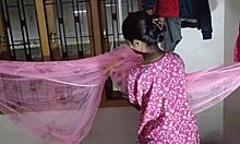 Servant fucks busty desi bhabhi laundry quickie?