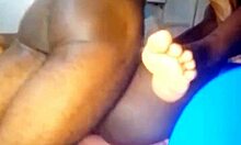 skinny african teen slut bent over takes rough hard pounding