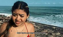 lost beach girl tempts tour guide into steamy fuck