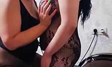 Stepmom Teaches Stepdaughter Lesbian Pussy Licking Fucking