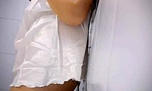 next door chubby housewife plays with her huge natural tits until wet pussy drips