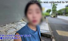 【local bus stop pickup】orgasmic beauty cums nonstop