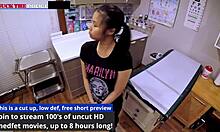 Slutty Smuggler Raya Nguyen Fucks Cop for Freedom in Latex Handcuffs