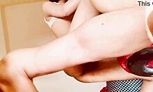 Stepsis catches my porn addiction bends over shaved pussy for deepthroat doggystyle home fuck