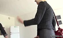 yo check french blonde mature takin brutal anal gangbang poundin