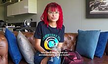 damn girl, that redhead latina teen slurps monster cock so messy in pov!