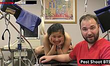 Slutty Smuggler Raya Nguyen Fucks Cop for Freedom in Latex Handcuffs