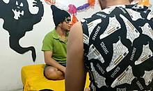 trick or treat as he devours the juicy pussy of that seductive halloween witch in costume