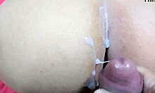 Huge ass wife Karina takes Lucas huge cumshot all over big ass?