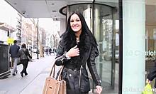 British Milf Amateur Flashes Small Tits And Pussy To Construction Workers Outdoor Public