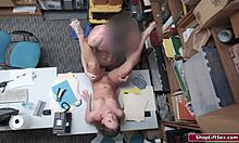 shoplifter brunette gets fucked hard by angry store owner right now!!