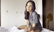 i'm the skinny latina getting fucked rough by my boyfriend's friend while he's gone