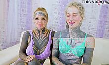 2 HOT TATTOOED TEENS GET HARD FUCKED WITH ATM GAPE AND FACIALS!