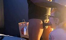 Gracie Drops To Knees Deepthroating Gamer Boyfriend's Thick Cock Sloppily