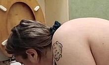 Humiliated French slave maid flashes toilet bound for public dirty talk degradation