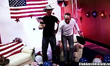 Busty Austin Kincaid Fucks Brooke Haven In Wild American Orgy Slut Fest