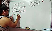 Japanese Student Nerd Demonstrates Erotic Second Degree Equation Sex