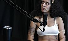 safada showing off tattoos on her tits values small wins loves fingering ass slapping prefers deep blowjobs on sheer red - bibi hourani