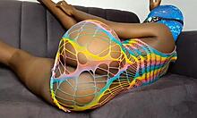 horny ebony babe with juicy pussy begs for rough creampie punishment