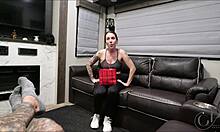 she slips into her new lingerie teasing her step-son before he takes control and fucks her tight milf pussy doggystyle