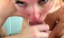 UCLA Cheerleader Takes First Fat Dick Facial From Brad Newman