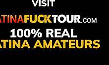 first date turns rough with petite latina braces girl bent over big cock doggystyle