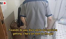 Safada Bare Ass Gets Fucked By Net Technician Cumshot