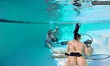 whoa watch this hungarian couple eva sasalka jason fuck underwater poolside!