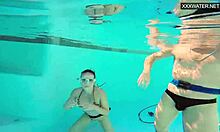 whoa watch this hungarian couple eva sasalka jason fuck underwater poolside!