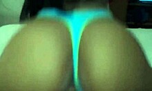 Mi novia grinds big ass on cock trying to make me creampie her