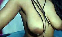 curvy black ebony slut with huge booty and long pussy lips fucks dildo solo