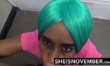 amateur big ass ebony teen 18+ takes deep anal pounding and sloppy cock sucking outdoors in public